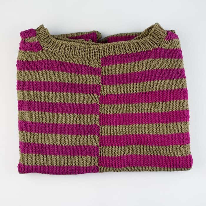 Strickanleitung für Streifenpullover "Promenade" – Bild 3