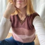 Strickanleitung für Pullunder "Waffle Vest" – Bild 4