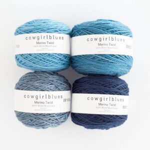 Merino TWIST Yarn solids handgefärbt - Cowgirl Blues