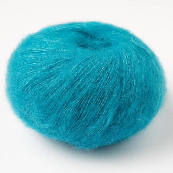 Uma Suri-Alpaka Mohair Seide Turquoise stone - Amano